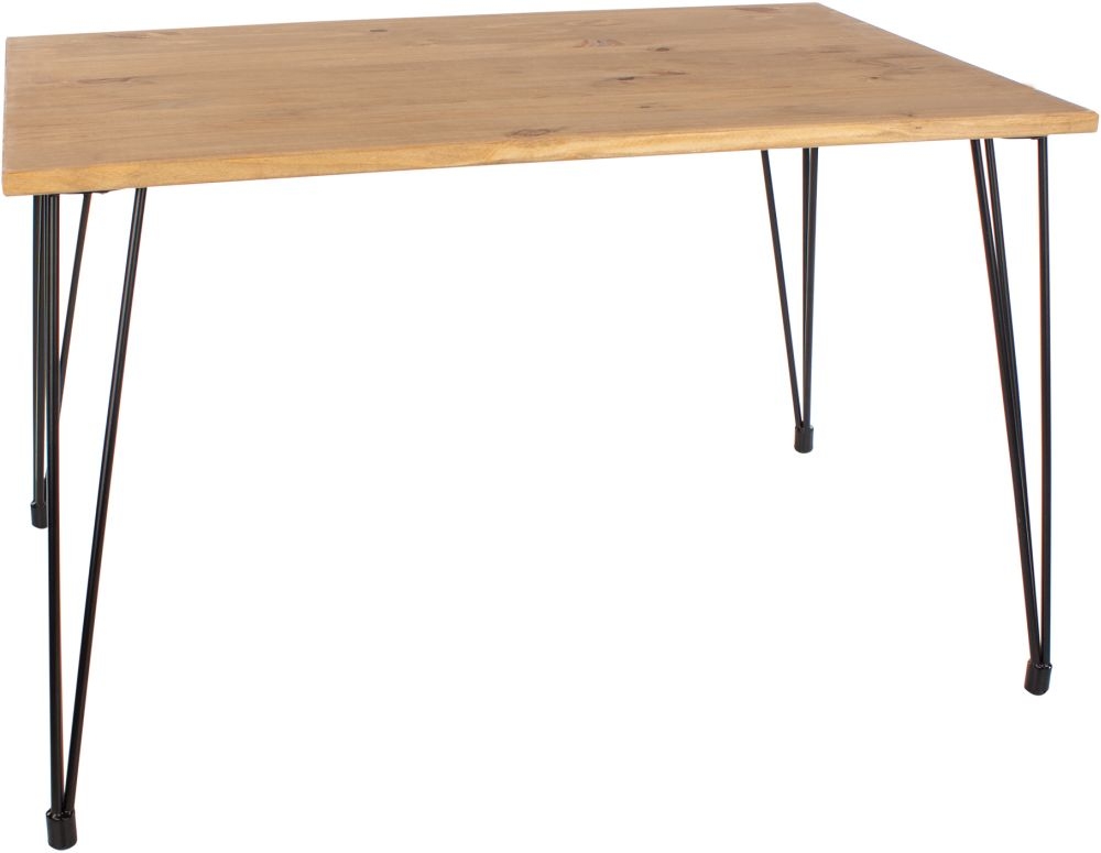 Product photograph of Augusta Pine 118cm Dining Table from Choice Furniture Superstore.
